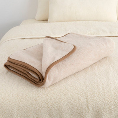 Native Natural Natural 100% Merino Wool Blanket - image 1