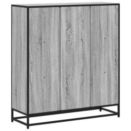 Berkfield Bookcase Grey Sonoma 97.5X33X107.5 Cm Engineered Wood And Metal - thumbnail 6