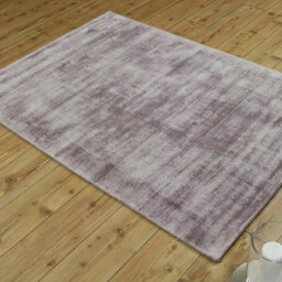 Pink Viscose Easy To Clean Plain Handmade , Luxurious , Modern Rug For Living Room, Bedroom - 120Cm X 170Cm - thumbnail 2