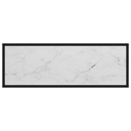 Berkfield Modern Console Table White 100X35X75 Cm Tempered Glass - thumbnail 4