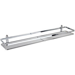 Euroshowers Stainless Steel Chrome Plated Long Rectangular Basket