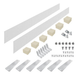 Rinse Bathrooms Smc Riser Kit For Rectangular Shower Tray Up To 1800mm - 2X1800mm White Panels - thumbnail 1