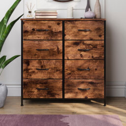 Lassic Vida Designs Chorley 8 Drawer Fabric Ukfr Chest Of Drawers, Rustic Brown - thumbnail 5