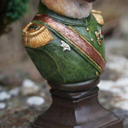 Burgess Alsatian Gentry Bust Resin Sculpture Home Puppy Dog Garden Ornament Outdoor German Shepherd Pet British Gift - thumbnail 3