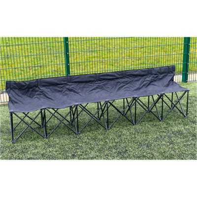 Loops 2.6M Portable 6 Seater Folding Bench -Football Sports Outdoor Spectator Seating - image 1