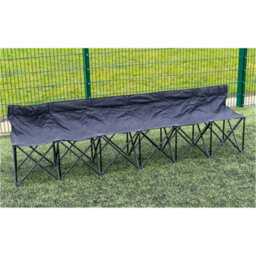 Loops 2.6M Portable 6 Seater Folding Bench -Football Sports Outdoor Spectator Seating - thumbnail 1