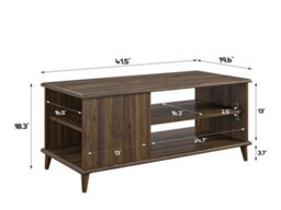 Dorel Home Farnsworth Coffee Table Walnut Look - thumbnail 5