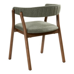 Beliani Set Of 2 Dining Chairs Mylo Fabric Dark Brown/ Green - thumbnail 6
