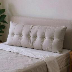Darphe Dark Grey Washable Upholstered Chenille Headboard Pillow 180Cm W X 60Cm H - thumbnail 1