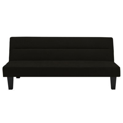 Dorel Home Kebo Sofa Bed Sofa In Velvet Black - image 1