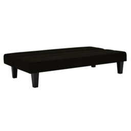 Dorel Home Kebo Sofa Bed Sofa In Velvet Black - thumbnail 7