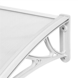 Yaheetech White Outdoor Awning Canopy For Window Front Door Porch, 100 X 76 Cm - thumbnail 9