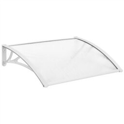 Yaheetech White Outdoor Awning Canopy For Window Front Door Porch, 100 X 76 Cm - thumbnail 2