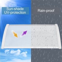 Yaheetech White Outdoor Awning Canopy For Window Front Door Porch, 100 X 76 Cm - thumbnail 7