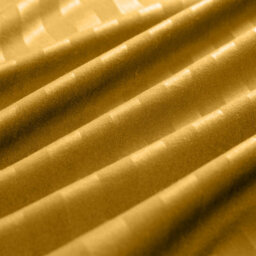 Ameha Stripe Duvet Set With Pillowcase Reversible Bedding & Soft Microfiber Cover Ochre Single Size 135X200Cm - thumbnail 7