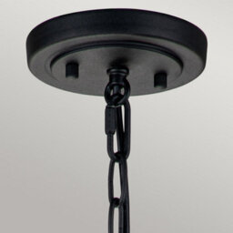 Luminosa Lighting Elstead Feiss Lighthouse Outdoor Pendant Ceiling Light Textured Black, Ip44 - thumbnail 3