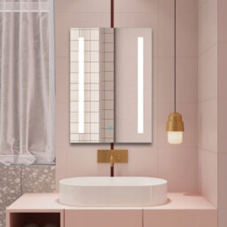 Probaty Bathrooms Led Illuminated Mirror Dimmable 800X600mm With Anti-Fog,touch Switch Wall Mounted Backlit Vanity Mirror - thumbnail 1