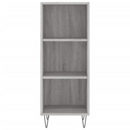 Berkfield Highboard Grey Sonoma 34.5X34X180 Cm Engineered Wood - thumbnail 6