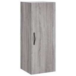 Berkfield Highboard Grey Sonoma 34.5X34X180 Cm Engineered Wood - thumbnail 7