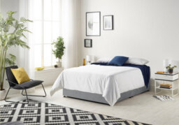 Somnior Beds Somnior Plush Charcoal Memory Foam Divan Bed With Mattress And 4 Drawers - Super King - thumbnail 1
