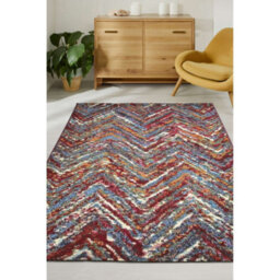 Melrose Multicolour Zig Zag Design Indoor Outdoor Large Area Rug 160/230Cm - thumbnail 4