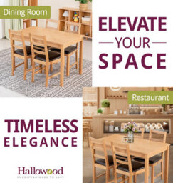 Hallowood Furniture Waverly Oak Dining Table (Tab1200) Set With 4 Small Ladder Back Chairs (Brown Seat) - thumbnail 6