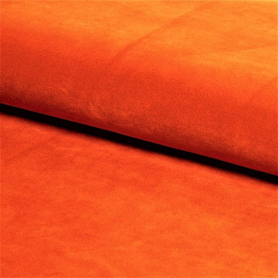 90Cm Riga Ottoman Storage Box With Wooden Legs, Burnt Orange Velvet Upholstered Chesterfield Storage Ottoman Box - image 1
