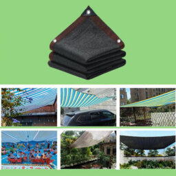 Black 3X5M Rectangular Hdpe Shade Sail Breathable - thumbnail 2