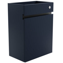 Lismore Matt Indigo Blue Modern Freestanding Toilet Cabinet (H)820mm X (W)600mm - thumbnail 1