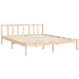 Berkfield Bed Frame With Headboard King Size Solid Wood - thumbnail 9