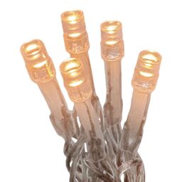 200 Warm White Led String Lights With Timer Function Clear Cable - thumbnail 5