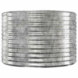 Berkfield Durable Garden Planter Powder-Coated Steel 100X100X68 Cm Silver - thumbnail 3
