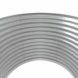 Berkfield Durable Garden Planter Powder-Coated Steel 100X100X68 Cm Silver - thumbnail 4