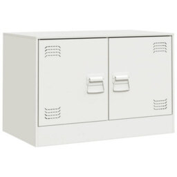 Berkfield Tv Cabinets 2 Pcs White 67X39X44 Cm Steel - thumbnail 5