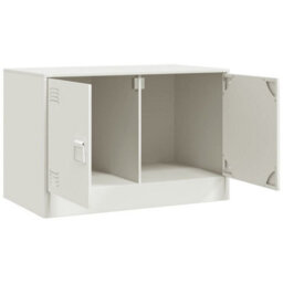 Berkfield Tv Cabinets 2 Pcs White 67X39X44 Cm Steel - thumbnail 7