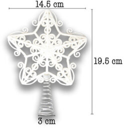 Shatchi Christmas Dark Green Glitter Star Tree Topper - Sparkling Star Decoration For Xmas Tree - Elegant Christmas Home Décor - thumbnail 2