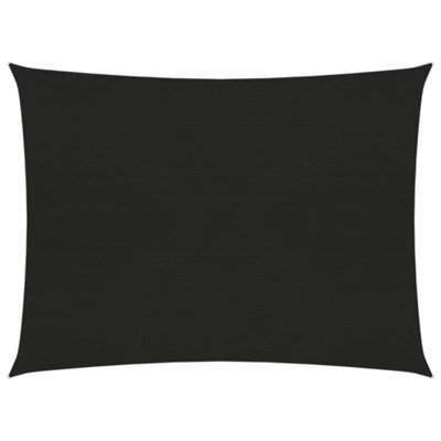 Berkfield Sunshade Sail 160 G/m2 Black 2X3 M Hdpe - image 1
