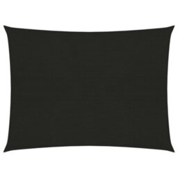 Berkfield Sunshade Sail 160 G/m2 Black 2X3 M Hdpe - thumbnail 1