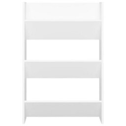 Berkfield Modern Wall Shoe Cabinets 2 Pcs  White 60X18X90 Cm Engineered Wood - thumbnail 6