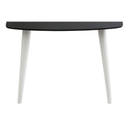 Orsina Black Ash Veneer Dining Table, Modern Rubberwood, Modern Black And White Dining Table, Wooden Dining Table - thumbnail 3