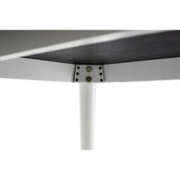 Orsina Black Ash Veneer Dining Table, Modern Rubberwood, Modern Black And White Dining Table, Wooden Dining Table - thumbnail 4