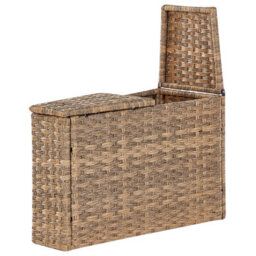 Beliani Garden Lounge Set With Table 9 Seater Severo Pe Rattan Golden Brown - thumbnail 9