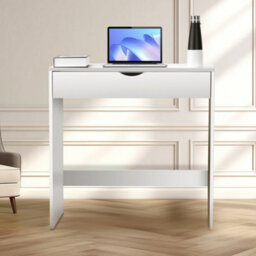 White Wooden Dressing Table Makeup Vanity Computer Desk Room Furniture 1 Drawer - thumbnail 6