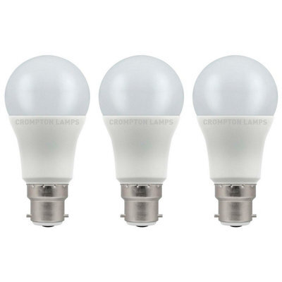 Crompton Lamps Led Gls 11W B22 Cool White Opal (75W Eqv) (3 Pack) - image 1