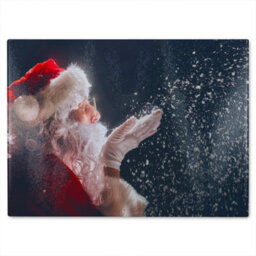 Benjamin Tate Design Merry Christmas And Happy Holidays Dining Glass Chopping Boarddesigner Style