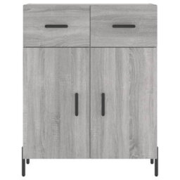 Berkfield Highboard Grey Sonoma 69.5X34X180 Cm Engineered Wood - thumbnail 8