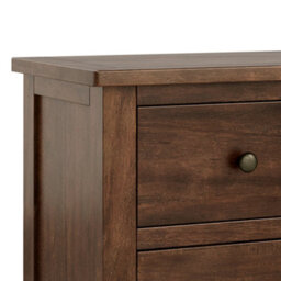 Duchy Acacia 3 Drawer Chest Of Drawers - Fully Assembled By Roseland Furniture - thumbnail 6