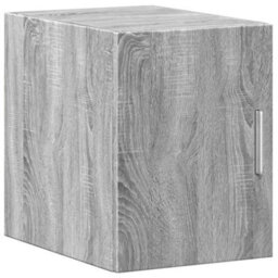 Berkfield Slim Storage Cabinet Grey Sonoma 30X42.5X225 Cm Engineered Wood - thumbnail 5