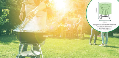 Netagon Home Garden Water Resistant Outdoor Small Kettle Bbq Barbeque Cover Protector - image 1