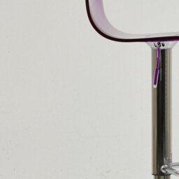 Lakeland Furniture Crystal Purple Acrylic Chrome Adjustable Base Bar Stool - thumbnail 7